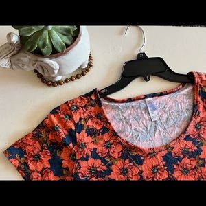 M orange Floral LuLaRoe Classic T